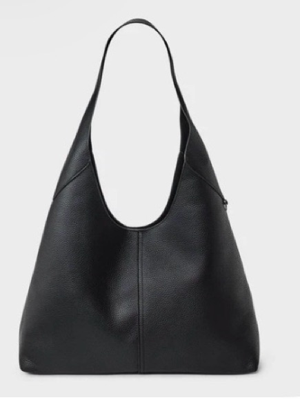 Oversized Slouchy Shoulder Hobo Bag - Universal Thread - Black